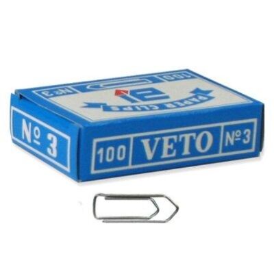 Συνδετήρες Veto No3 100τεμ. 30mm