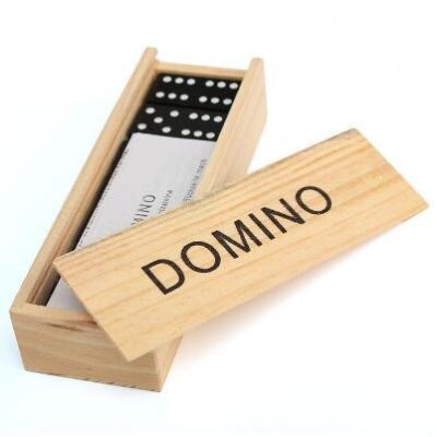 Ντόμινο 28 τεμ. σε ξύλινο κουτί